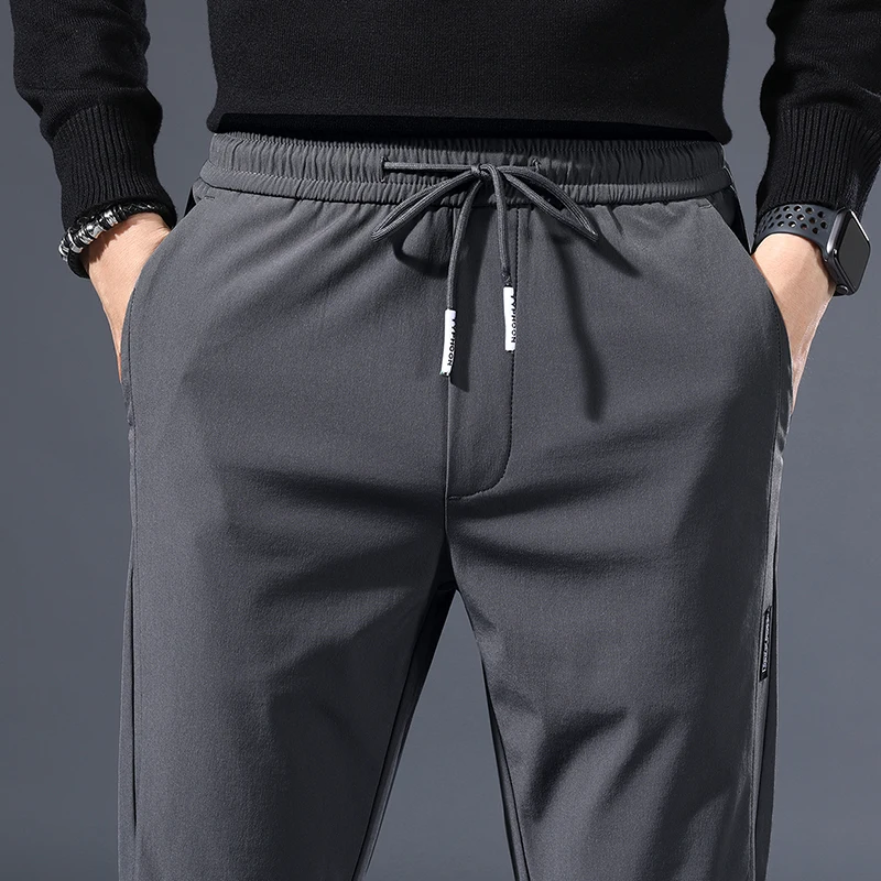 2025 Spring Autumn New Men's Casual Pants Business Fashion Slim Fit Stretch Trousers Male Korea Sweatpants Trendy Clothing