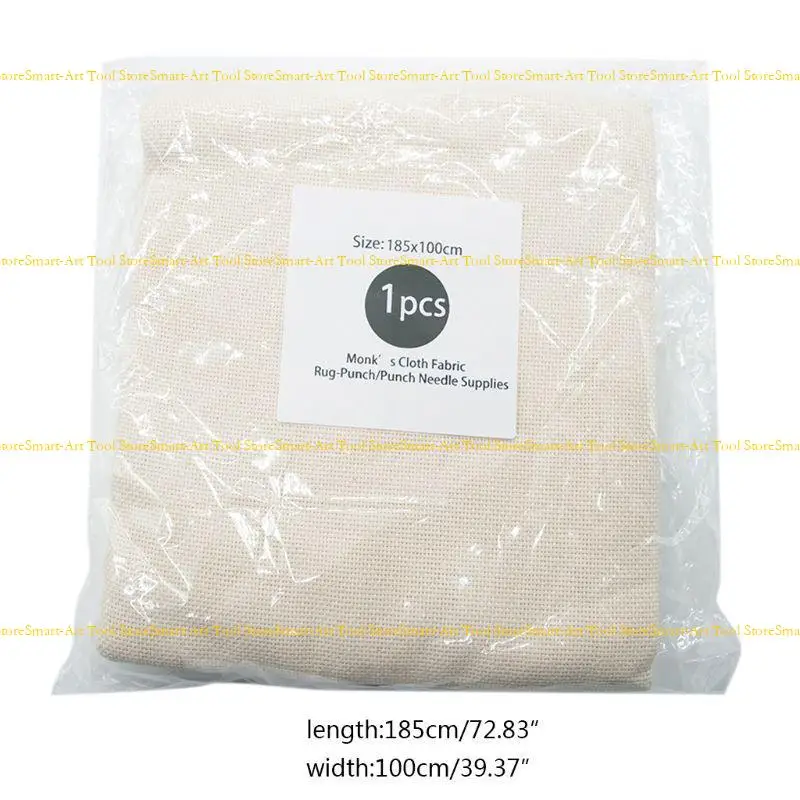 E1PB Cotton Ranks Cloth for DIY تطريز الإبرة خياطة إبرة الإبرة الهدية المصنوعة يدويًا 185 × 100 سم