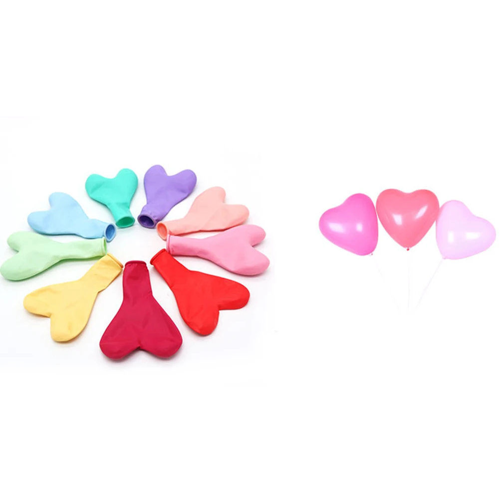 

100Pcs Heart Balloons Pink Latex Romantic Wedding Party Decoration Anniversary Backdrop Valentine Festival Supplies