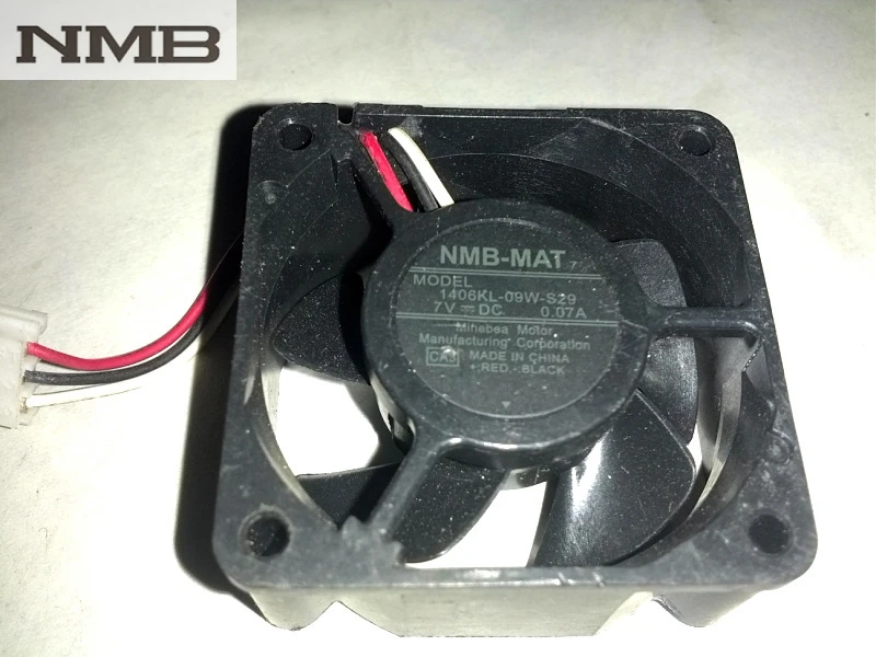 ل NMB 1406KL-09W-S29 3.5 سنتيمتر 3515 DC 7V 0.07A الثالث خط الخادم العاكس مروحة التبريد