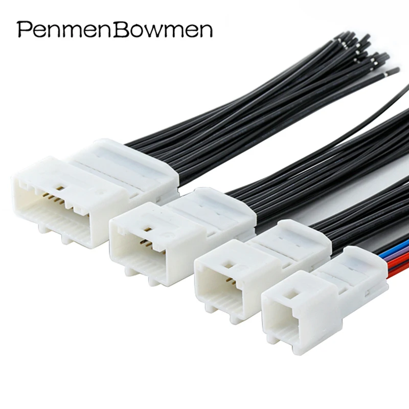 1 Set 4 8 12 16 24 32 40 Pin Car Navigation Reversing Audio Vehicle Central Control Electrical Connector Wire Harness Plug