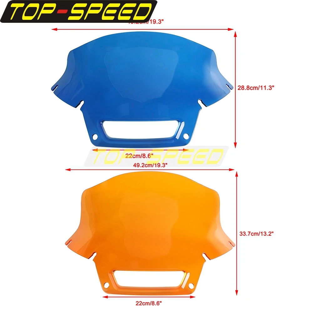 6.5/8.5 Inch Front Fairing Wind Shield Replacement Polycarbonate Wind Screen For Harley FXLRST FXRST El Diablo Softail 2022-2026