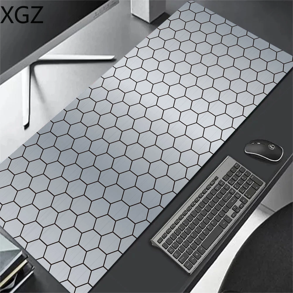 XXL hexagonal technology three-dimensional sense large mouse pad gamer keyboard desk pad computer accessories non-slip base