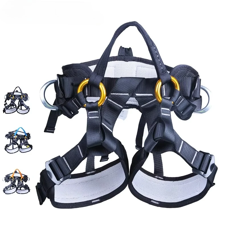 XINDA Camping Outdoor Hiking Rock Climbing Half Body Waist Support Safety Belt Climbing tree Harness Aerial Sports Equipment