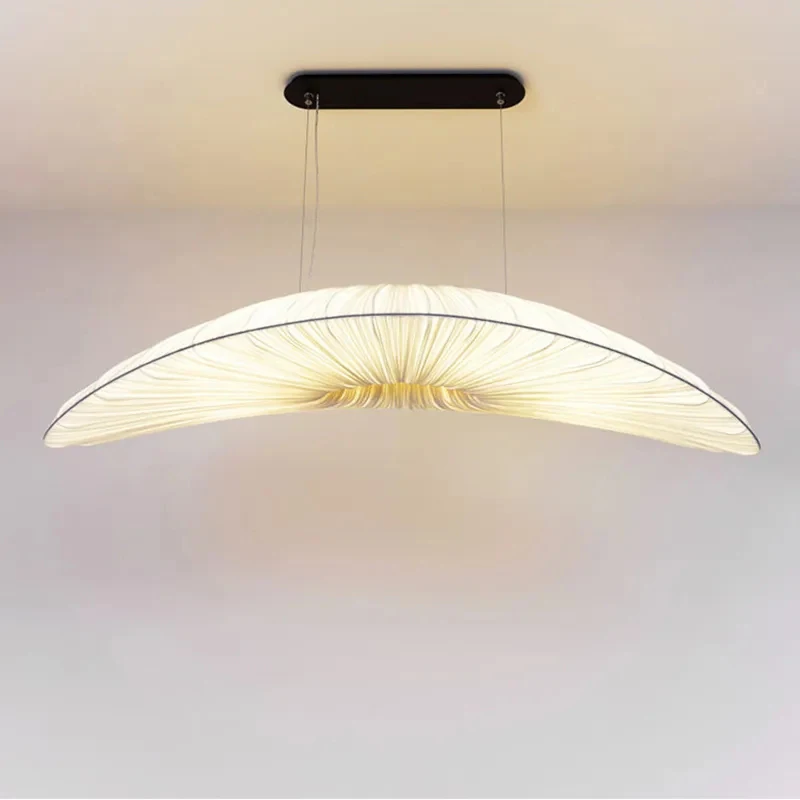 Minimalistyczna tkanina wisiorek Led światła designerska żaglówka sufitowa lampy wiszące salonu dekoracja sypialni luksusowych lampy