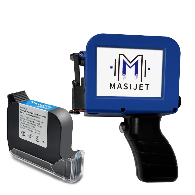 

MASIJET Portable WIFI Handheld Thermal Inkjet Printer Retail Cloth Application PLC 12.7mm Image Multilingual 600dpi Resolution