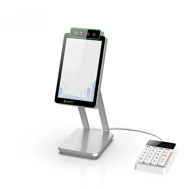 Small Business Face Recognition Payment Device Fashionable Billing Pos Terminal Electric Keyboard Cash Register for