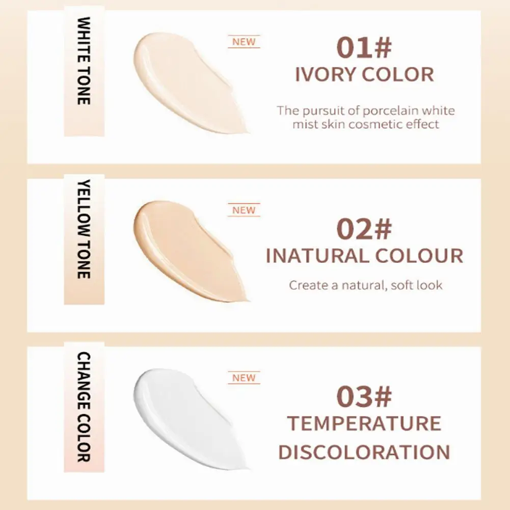 أساس سائل مرطب طبيعي ، كريم مكياج ، كونسيلر ، مسام ، تغير غير مرئي في درجة الحرارة