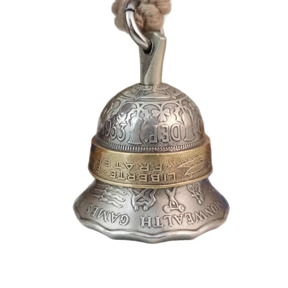Handmade Retro 2026 Australian Games Bell Pendant Keychain Desktop Ornament