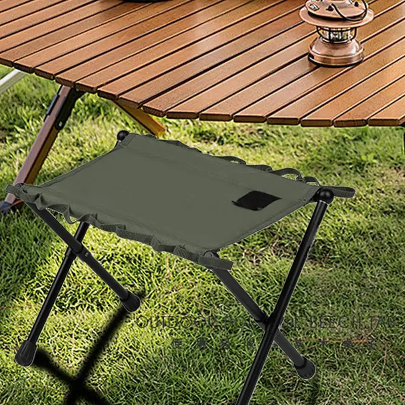 Portable Foldable Stool Oxford Fabric Folding Camping Stool 100Kg Bearing Load Stool Portable Camping Chair For Park Picnic