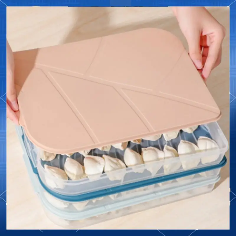 

Refrigerator Crisper Dumpling Storage Freezer Dumpling Freezer Containers Freezer Food Bin Containers Durable Easy To Use Blue