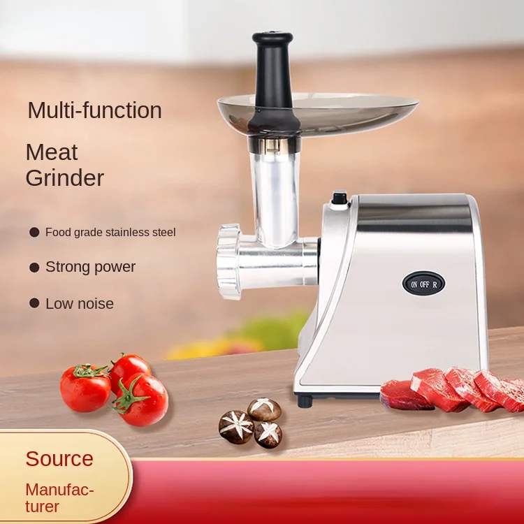 Electric meat grinder Small automatic stainless steel household multi-functional mincing machine