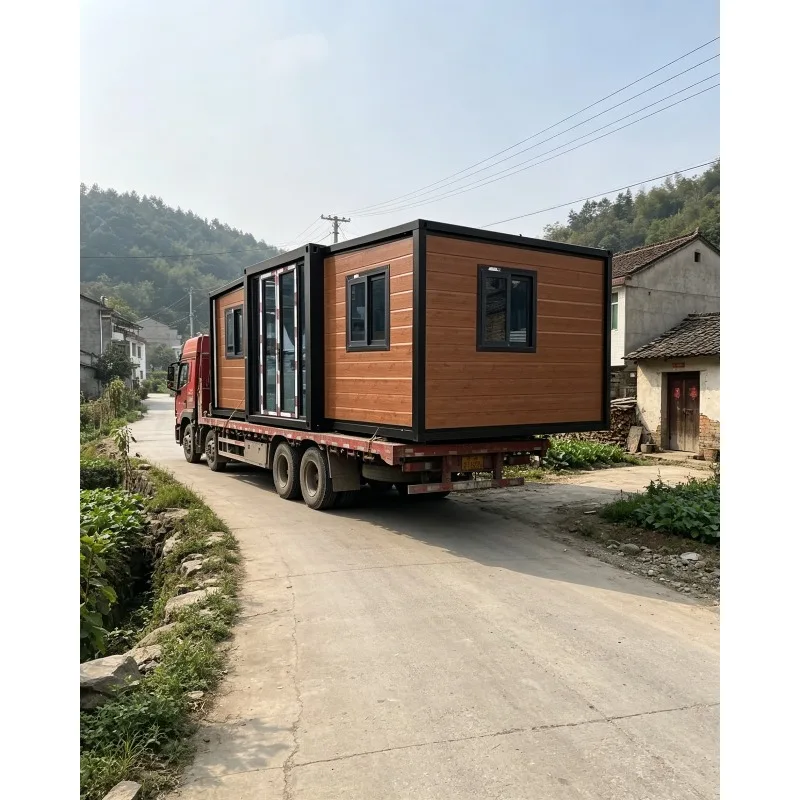 Light Steel Prefab Expandable Container Home Modular Folding House 20ft 40ft Portable Cabin 2 3 4 Bedroom Hotel Office Farm Live