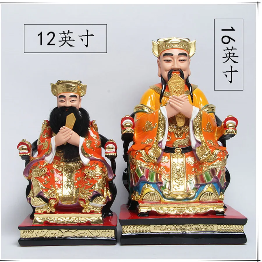 large Taoist Buddhism HOME Shrine efficacious protection Southeast Asia Patron saint Omnipotent CHENG HUANG YE town god statue