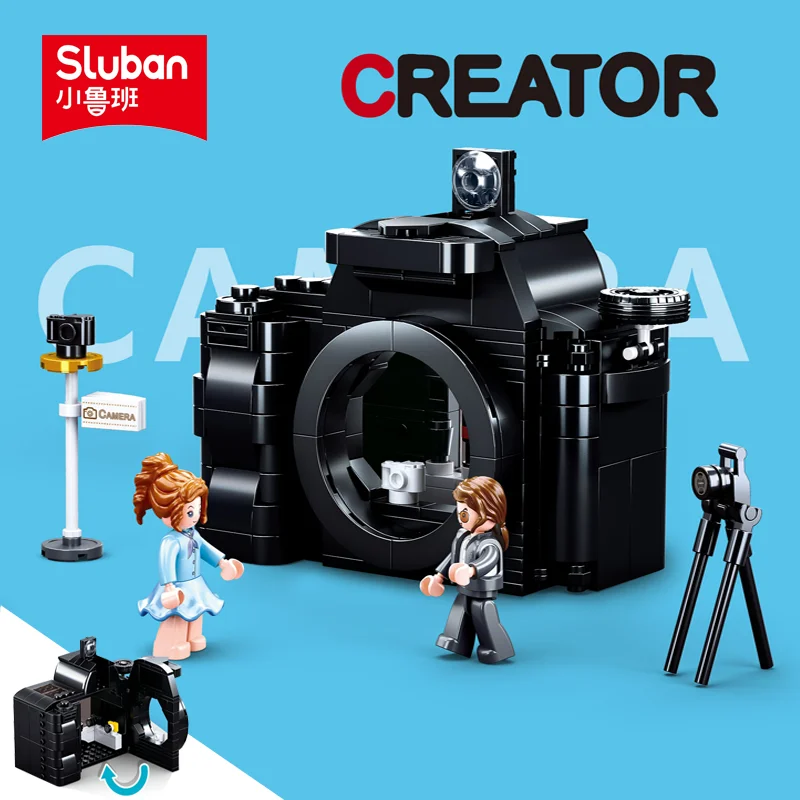 

Sluban Building Block Toys Girls Dream Creator B0882 Camera Store 293PCS Mini Cabin Bricks Compatible With Leading Brands