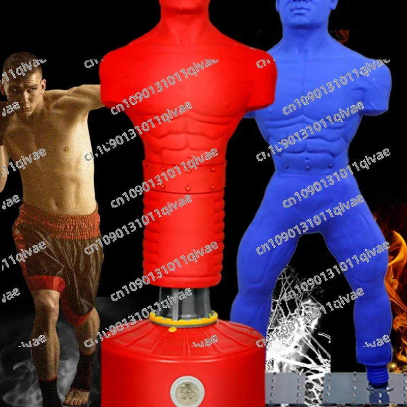 Boxer shaped silicone humanoid sandbag, boxing home vent dummy, professional Sanda training equipment, tumbler sandbag