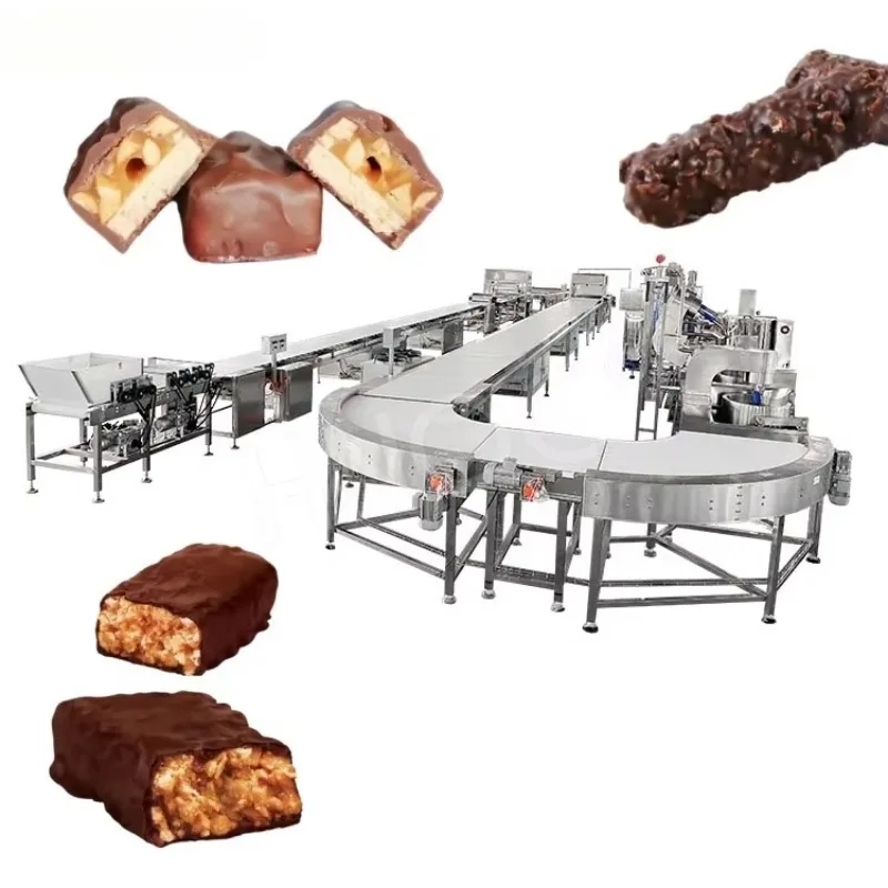 Máquina extrusora automática de barras de fecha 2025, máquina cortadora de barras de proteínas pequeñas, máquina para hacer barras de chocolate