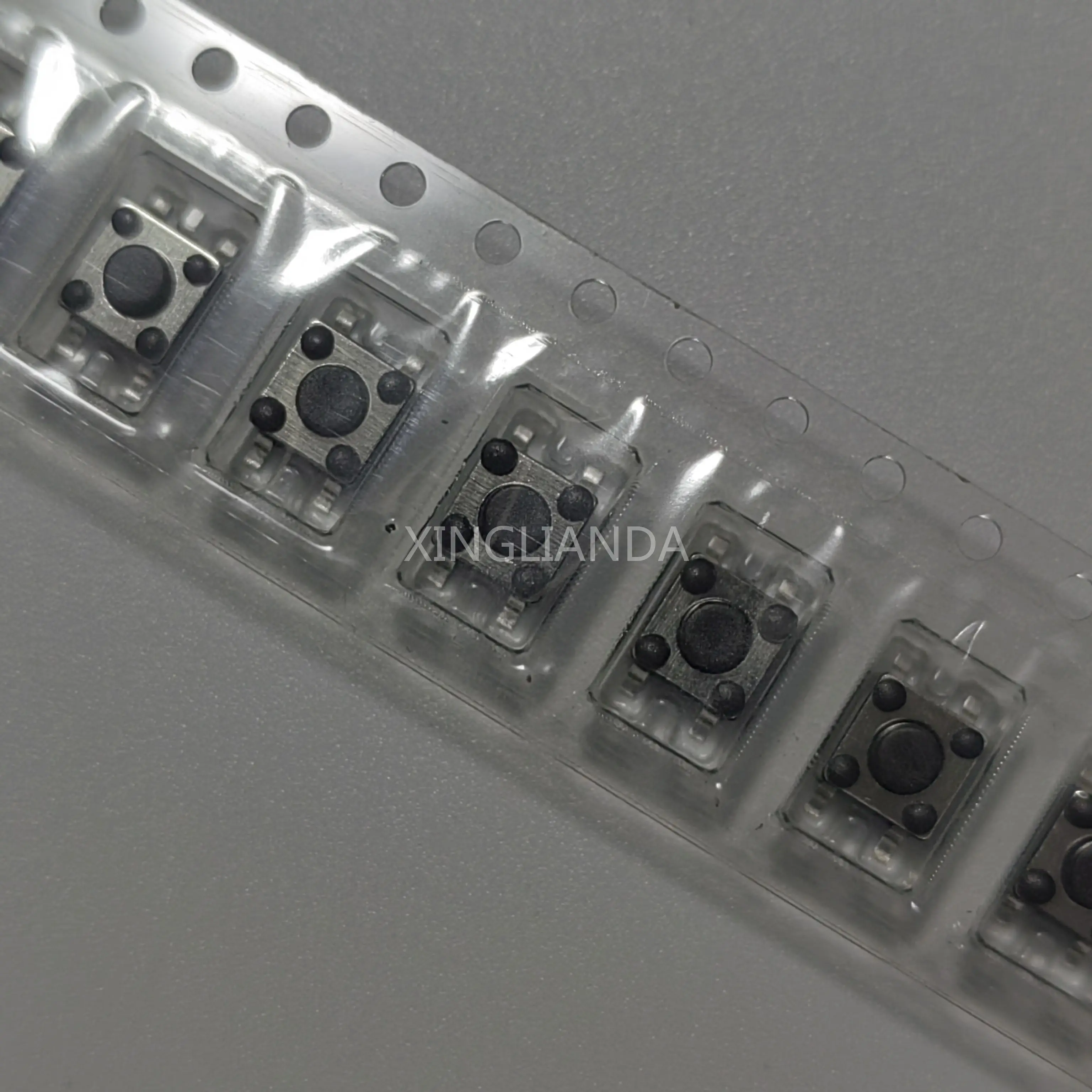 100PCS 4.5*4.5MM 4 Pin Tact Push Button SMD Micro Switch 4.5x4.5x3.8/4.3/5/6/7/8MM Reel