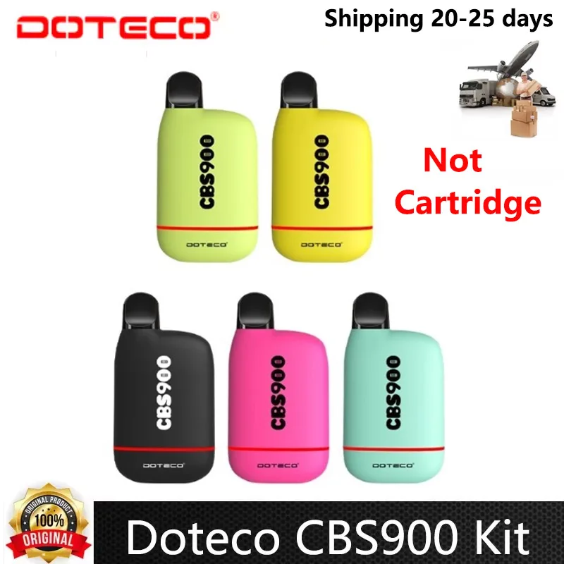 Original Doteco CBS900 Vape Battery 510 Thread Hidden Design 900mAh Max 0.5ml-2.0ml Cartridge Electronic Cigarette Vape Pen