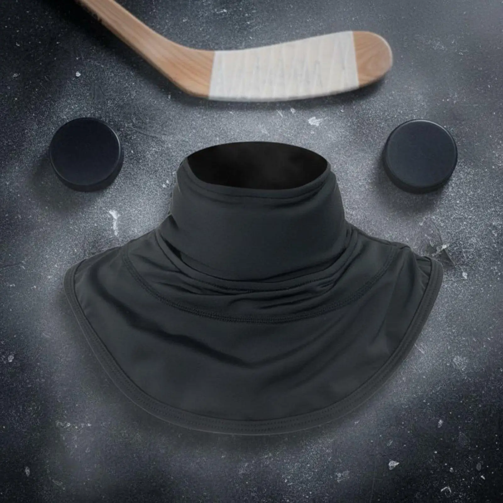 Ice Hockey Neck Brace with Adjustable Straps Durable Aramid Cut Resistant Shield for Goalies and Skaters