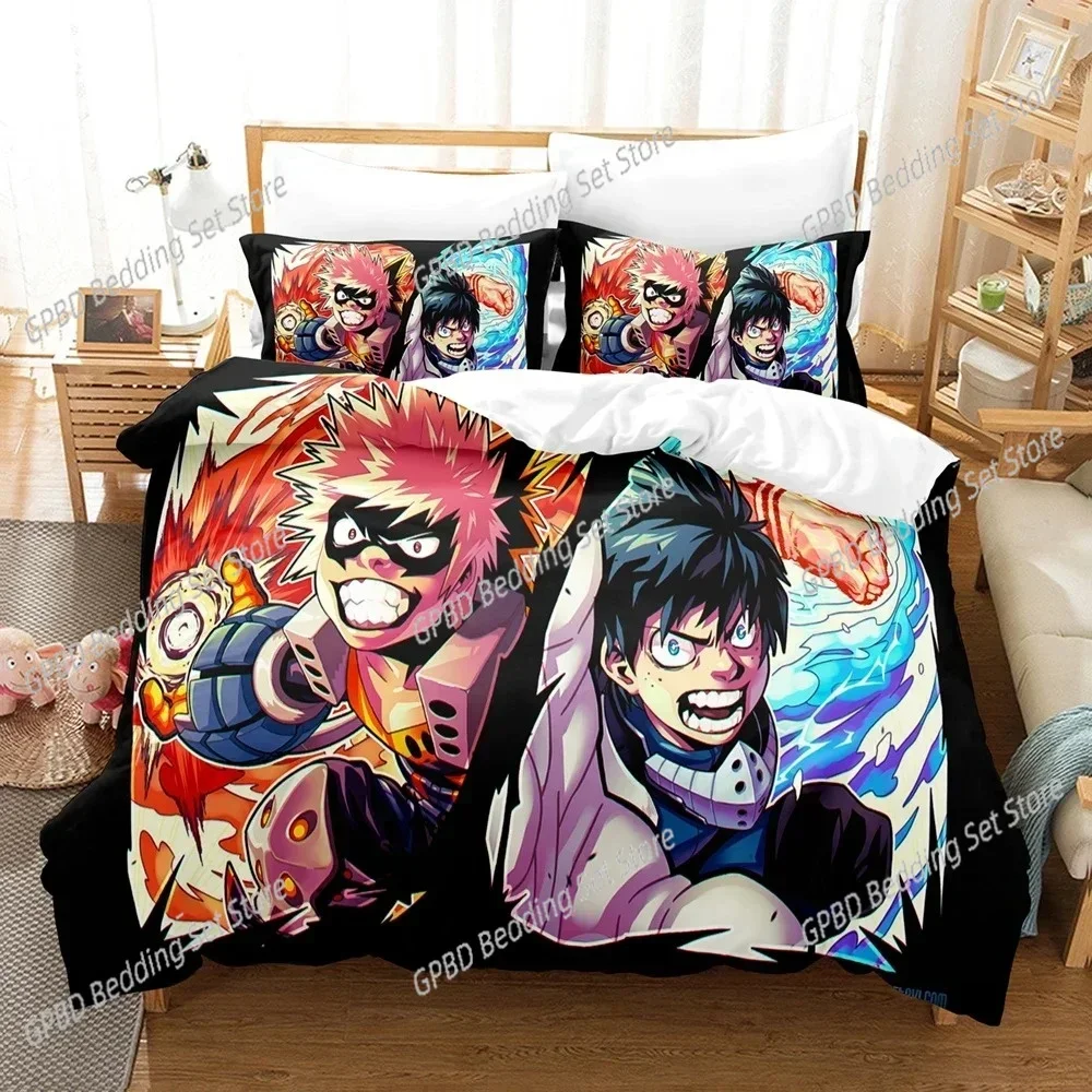 

My Hero Academia 3D NEW Duvet Cover Pillowcase Bedding Set Adult Boy Girl Bedroom Decoration Children Single Double Large