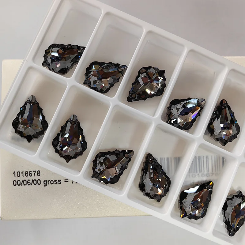 Original Crystals from Austria 6090 Baroque Pendant Rhinestone Beads for Necklace Earrings Brooch DIY Jewelry Making Accessories