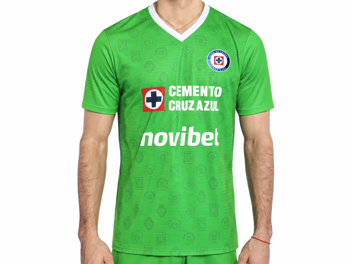 Cruz Azul 26-27 Heim-Fußballtrikot Blau Herren Kurzarm V-Ausschnitt Fußballshirt Spiel- und Trainingstrikot – Detail 6