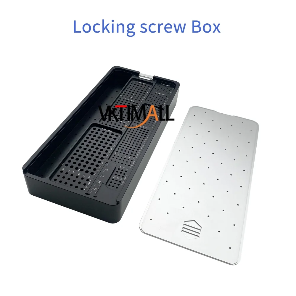Veterinary Locking Screw Sterilization Box Orthopedic Surgical Instrument Aluminum