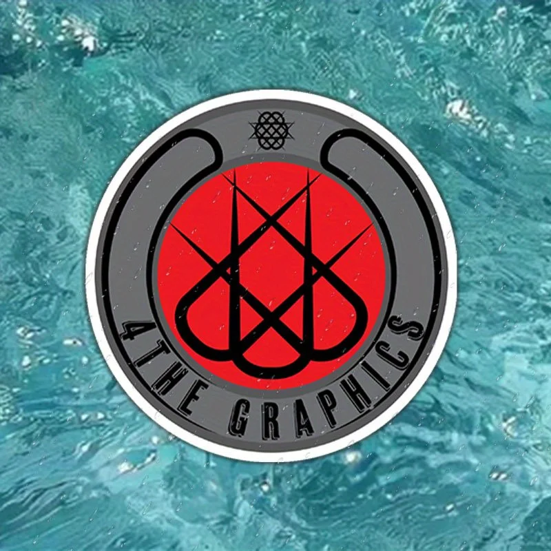 

Artistic "4 THE GRAPHICS" Logo Sticker, Perfect for Backpacks, Notebooks, Skateboards & Creative Studio Decor