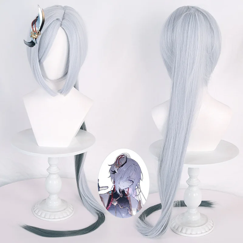 

Synthetic Long Gradient Mixed Color Anime Wig for Cosplay Party Costume Women Natural Scalp Top Heat Resistant Fiber
