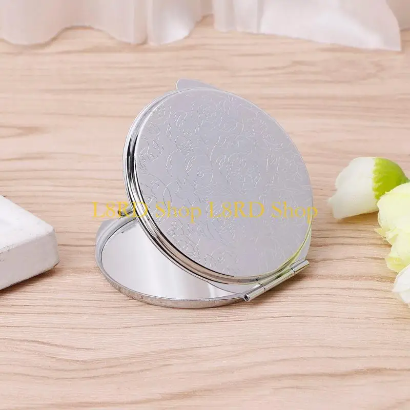 L8rd Tragbare Handtasche Verschiedene Formen Doppelte Doppelseite Edelstahlspiegel