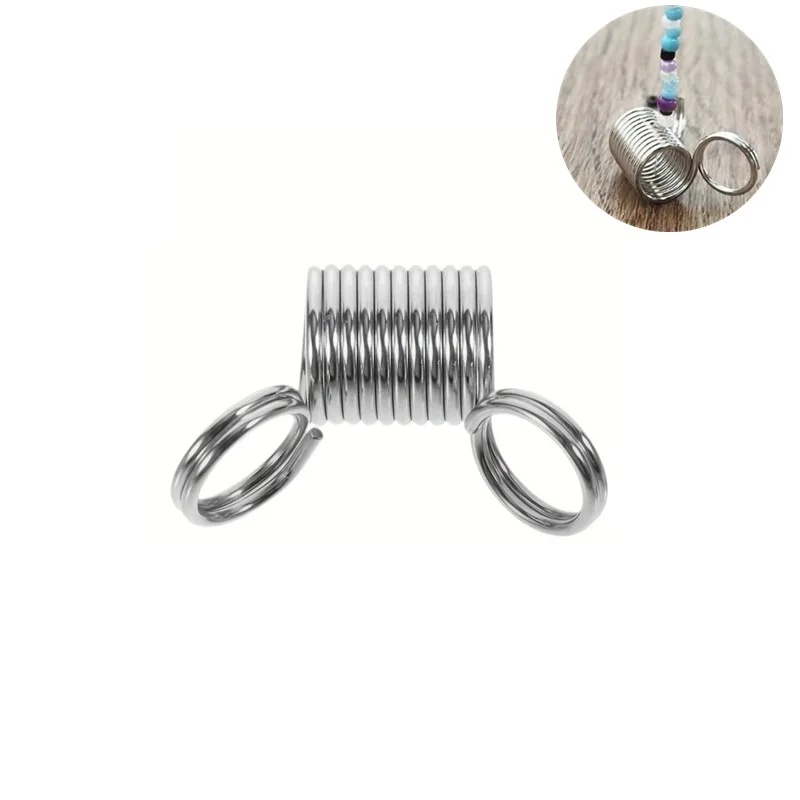 10 pçs diy jóias talão rolhas friso termina primavera jóias miçangas amarrando ferramentas de fio