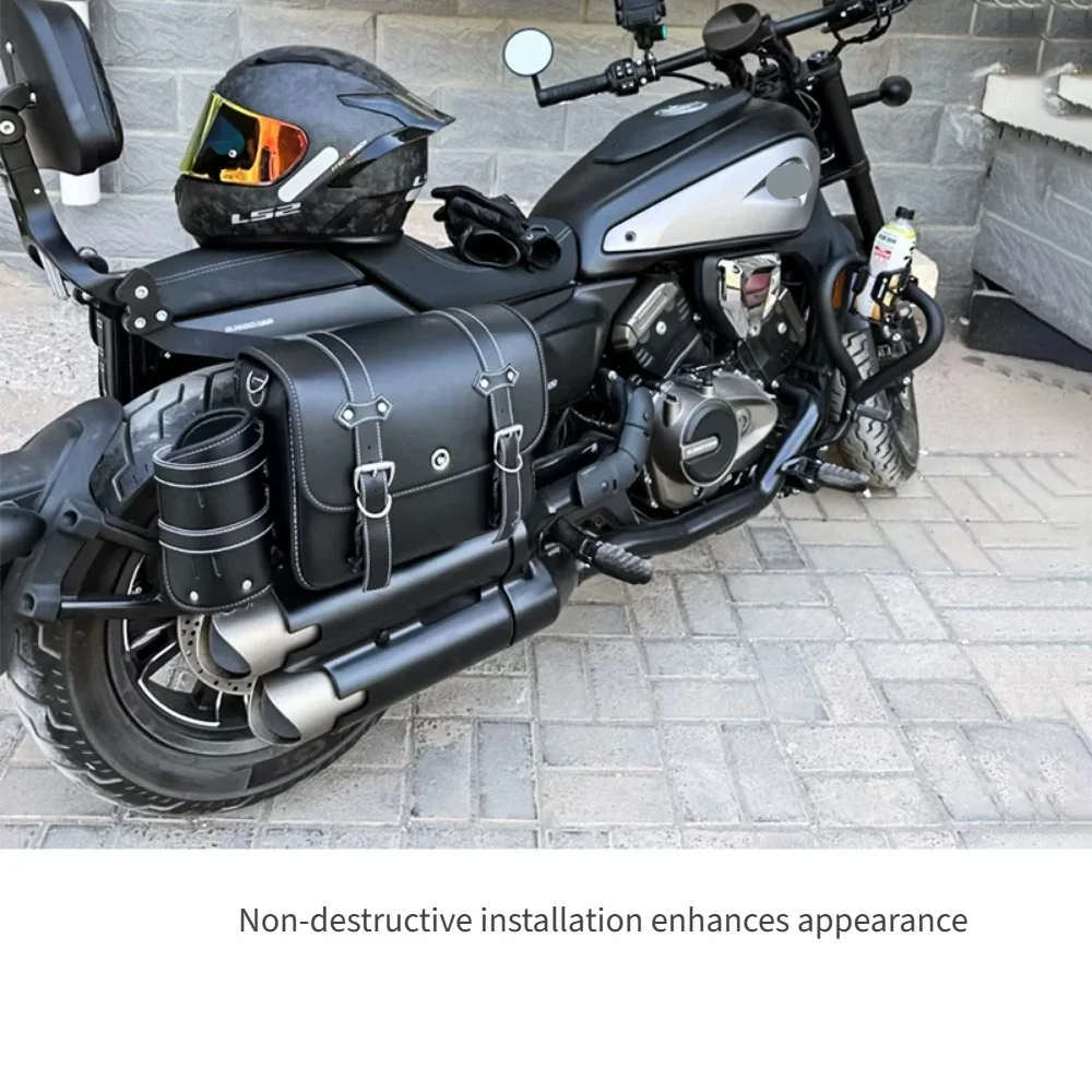 For QJMOTOR Flash600 V4 Cruise Motorcycle Heavy‑Duty Foldable Rear Passenger Backrest Sissy Bar Aftermarket Mod Upgrade Replacem