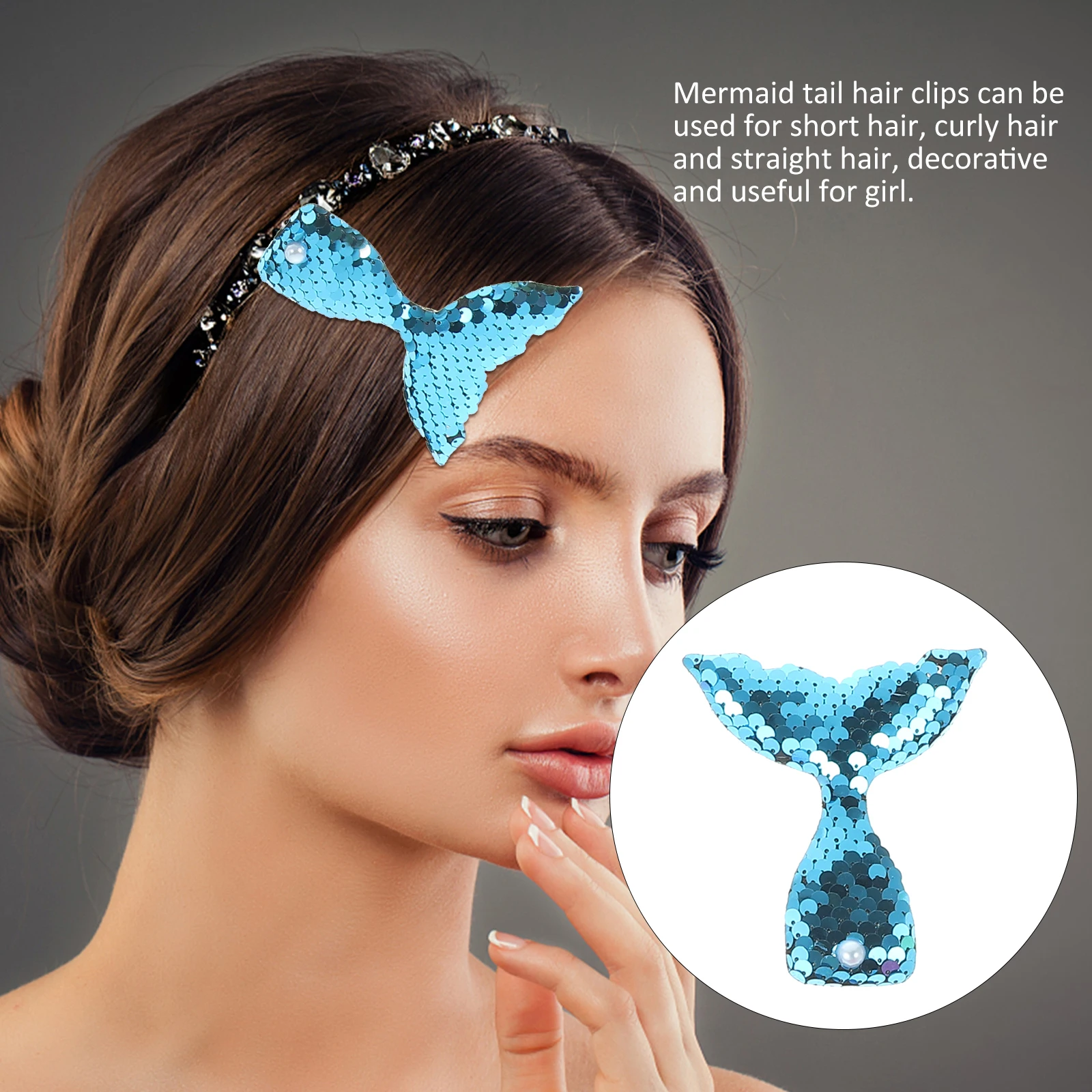 

16 Pcs Cartoon Hair Clip Headdress Duckbilled Clips s Accessories for Girls Mermaid Issue Card