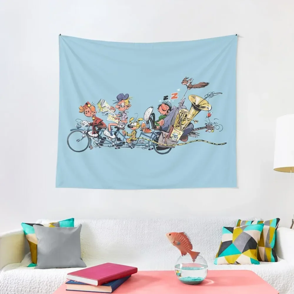 

Gaston Marsupilami and Spirou Tapestry Decoration Wall Decoration Home House Decorations Home Decorators Tapestry