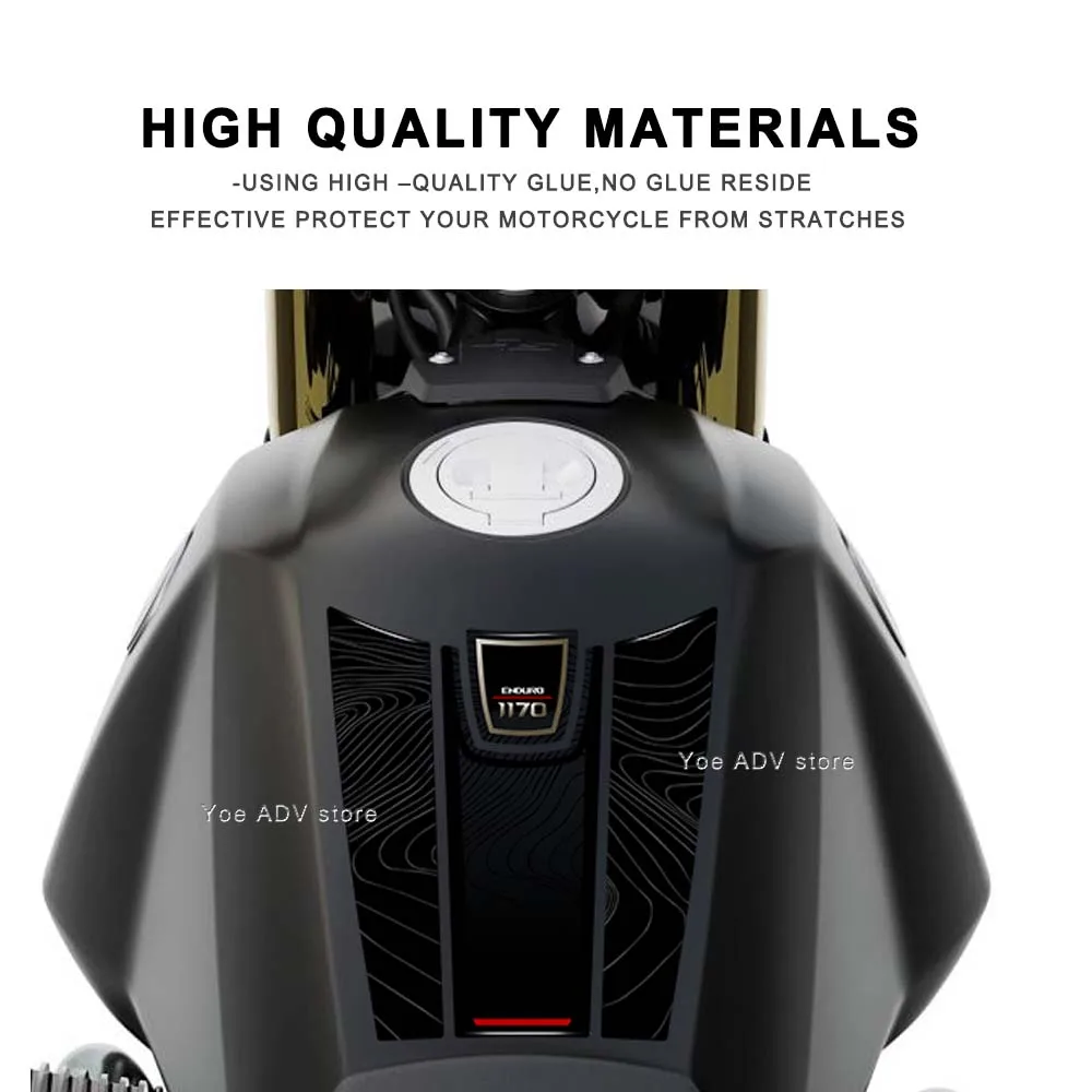 ل R 12 G/S R12GS R 12 GS 2025 طبعة محدودة دراجة نارية ثلاثية الأبعاد الراتنج ملصق عدة خزان الوقود وسادة واقية جديد ديكور مائي