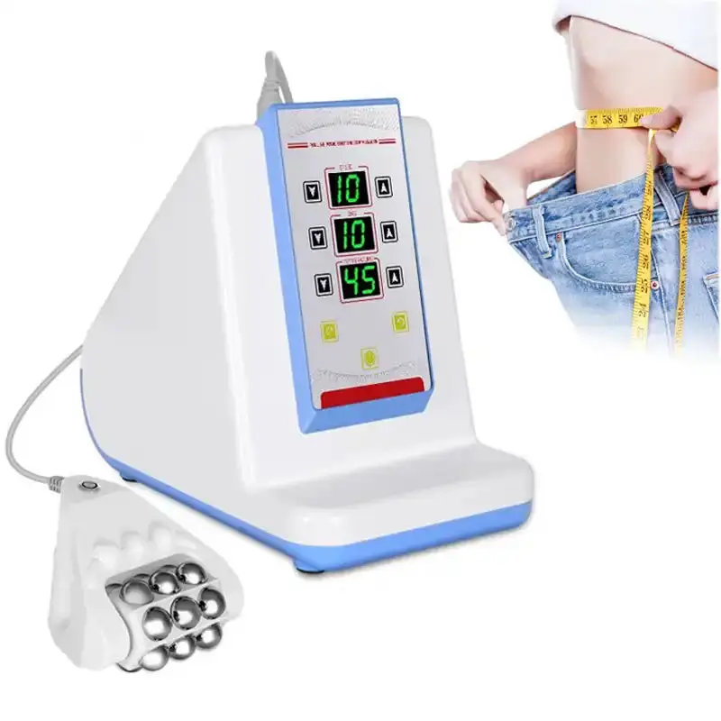 EMS Muscle Stimulator Micro-current Massage Machine Rolling Heating Facial and Body Massagers Anti Cellulite Weights Loss Device