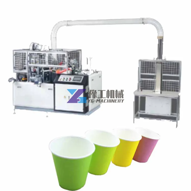 Pla, cartón de café desechable de doble pared, papel de cartón, vasos de agua, línea de producción, precio de la máquina