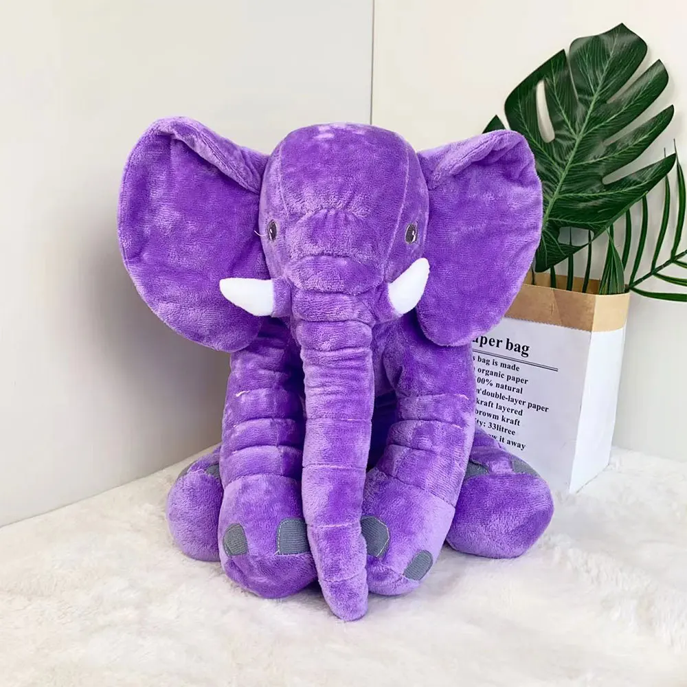 40CM Elephant Plush Toys Baby Room Decorative Stuffed Animals Dolls Soft Sleeping Pillow Room Bed Decoration Kids Birthday Gift