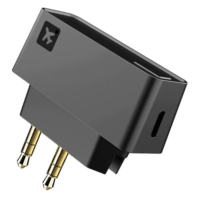 AK3046E Pro Wireless Bluetooth 5.0 Adapter For Airplane, With Aptx HD/LL/Adaptive Transmitter For , Headphones-AEF7