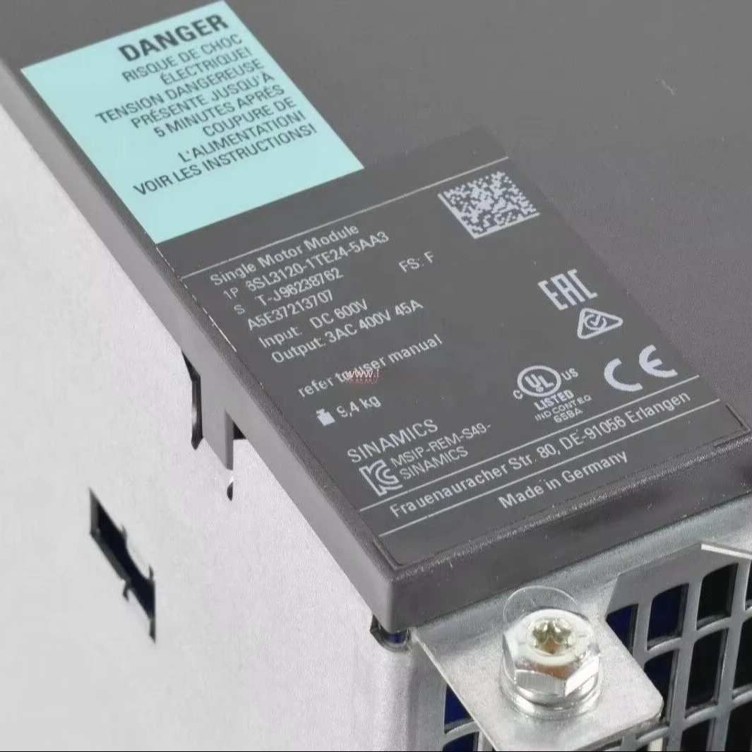 

6SL3120-1TE24-5AA3 Запасные части модуля питания S12 100% фирменный запас