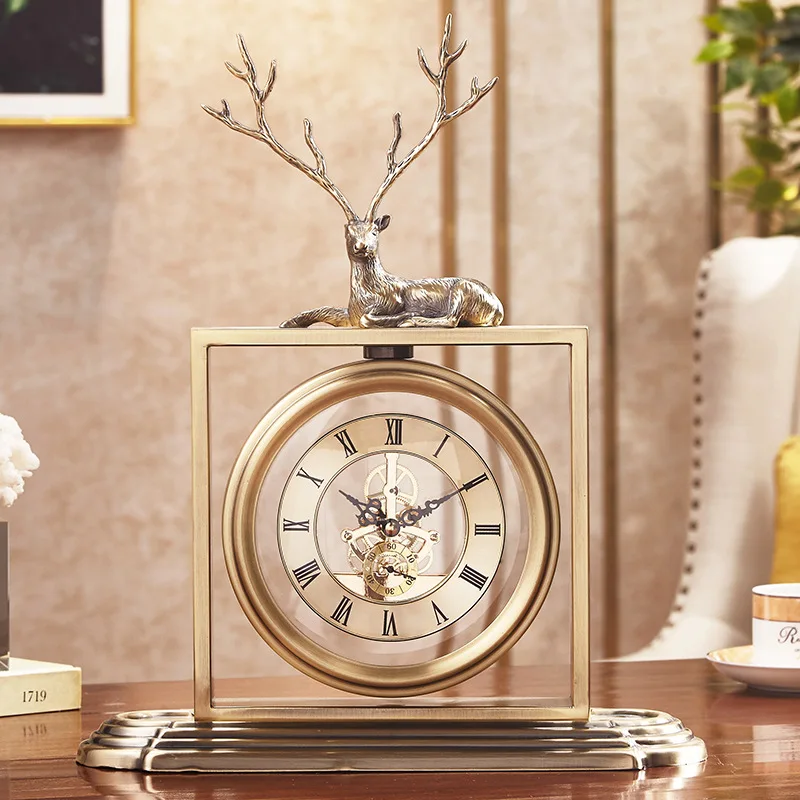 Living Room Table Clock Bedroom Silent Desk Clock Modern Simple Decoration Fashion Quartz Clock Gift To Grandfather