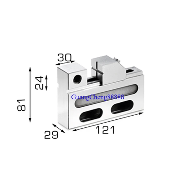 

CNC Wire EDM High Precision Vise Stainless Steel 2" Jaw Opening 1.5 Kg Clamping