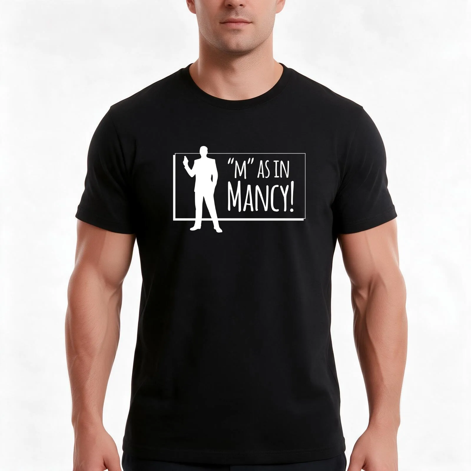 Sterling Archer - M as in Mancy! T-Shirt Summer Casual Cotton Tee, Unisex Men Women