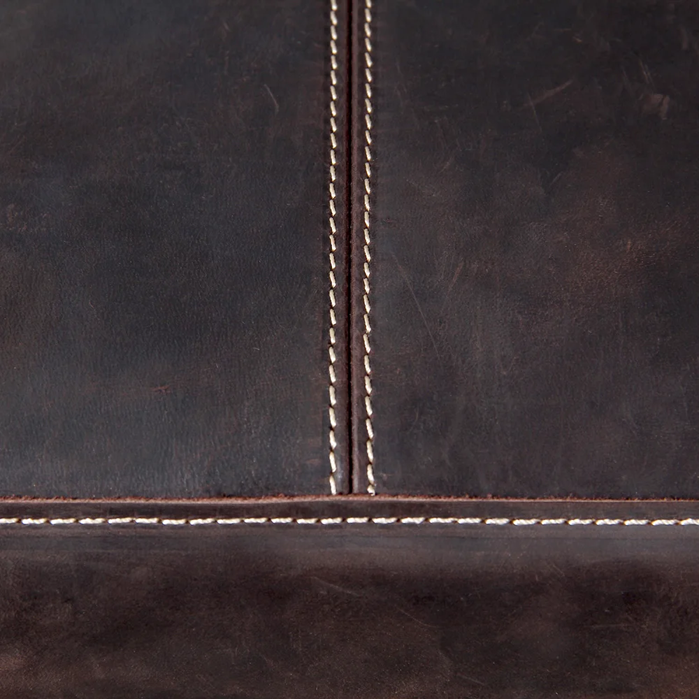 S.WORKER Vollnarbenleder Vintage Schultertasche Große Kapazität Echtleder Laptop-Einkaufstaschen für Frauen – Detail 15