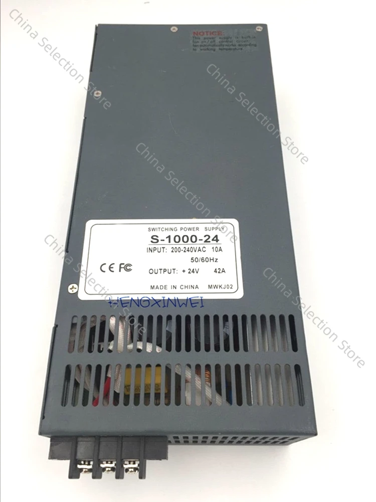 S-1000-12 S-1000-15 S-1000-24 S-1000-36 S-1000-48 S-1000-60 S-1000-110 1000W Switching Power Supply AC to DC Converter