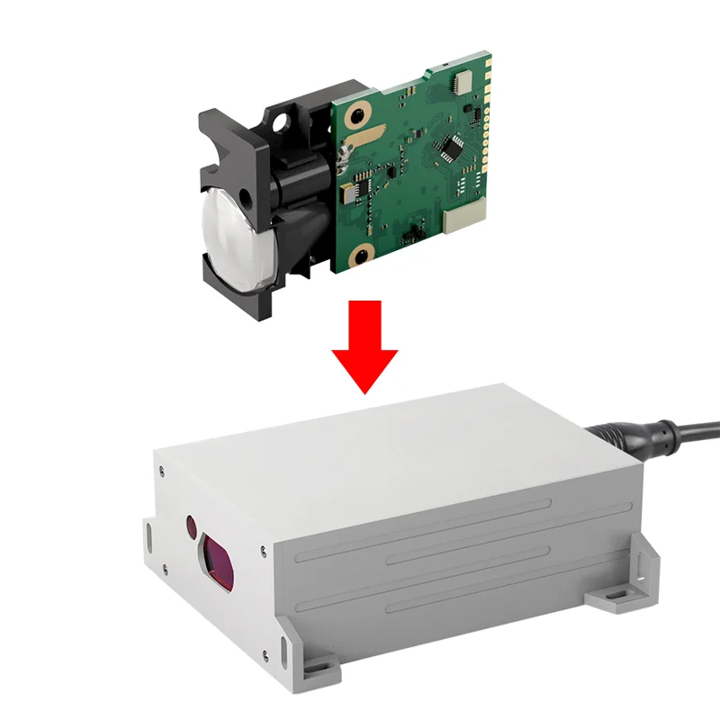 

100m Industrial Waterproof IP67 Shell Laser Distance Measurement Sensor With Digital RS485 Signal Output