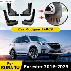 Car Fender Mud Flaps For SUBARU Forester 2019-2023 Splash Guards MudFlaps Front Rear Wheel Mudguards 4pcs Auto Accessories
