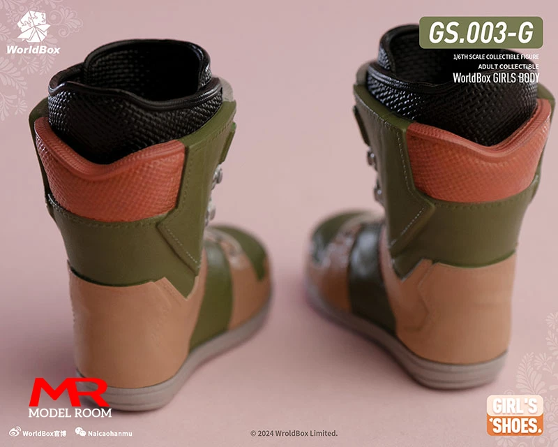 Worldbox GS003 1/6 Female Ski Shoes Solid Snow Boots Clothes Model Fit 12\'\' Soldier Detachable Feet Action Figure Body Dolls