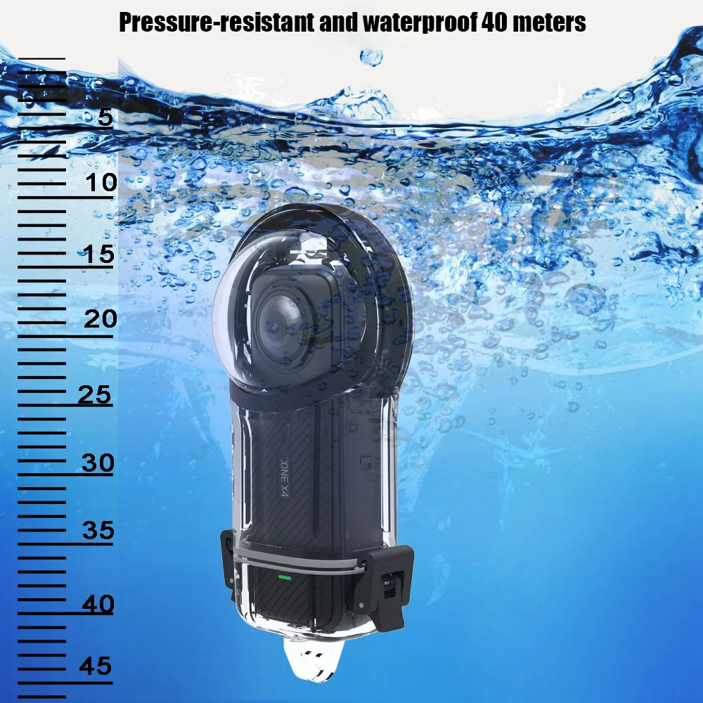 Dive Case for Insta360 X4 Waterproof Housing Underwater 40m Protector Invisible 360° Fully Diving Shell Accessories